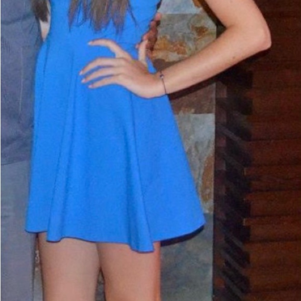 Diane Von Furstenberg fit and flare in glorious blue